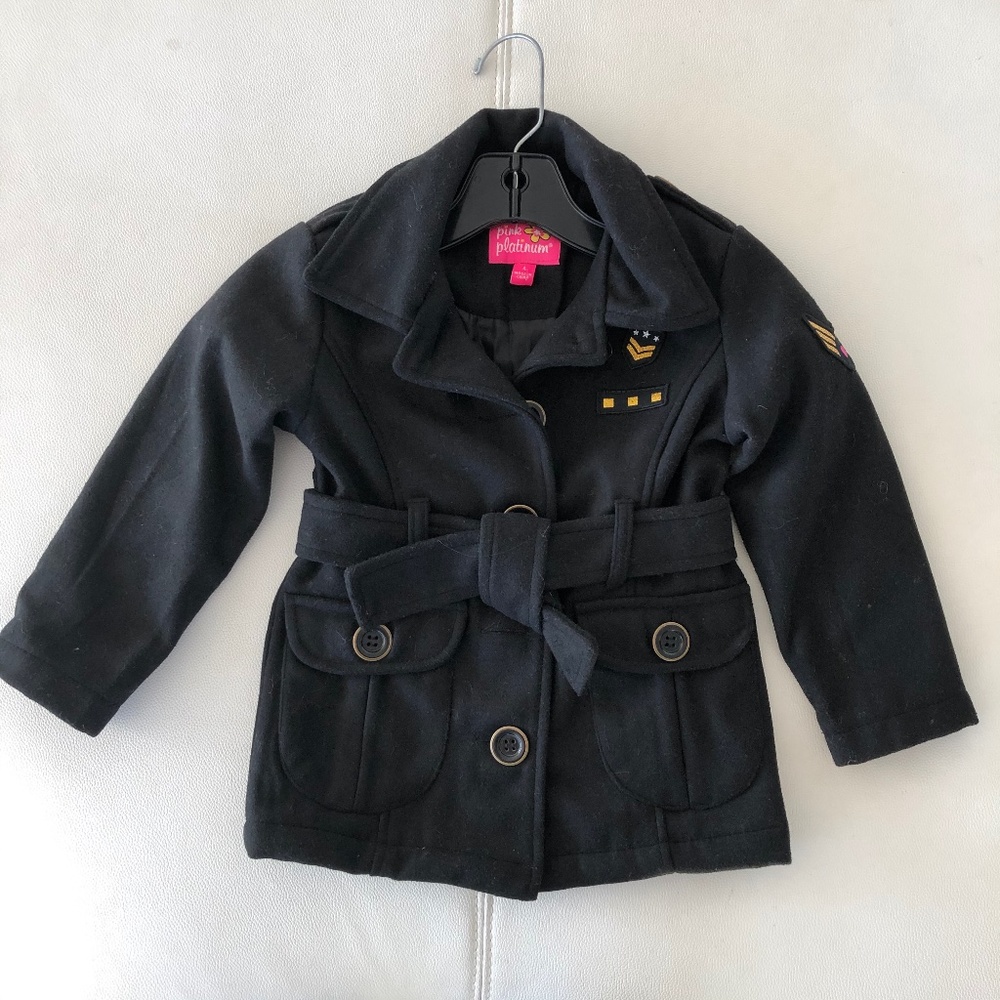 Sweet Pink Platinum Black coat